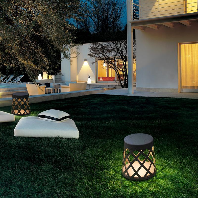 Stool Waterproof LED Aluminum Outdoor Lantern Lawn Light