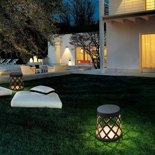 Stool Waterproof LED Aluminum Outdoor Lantern Lawn Light