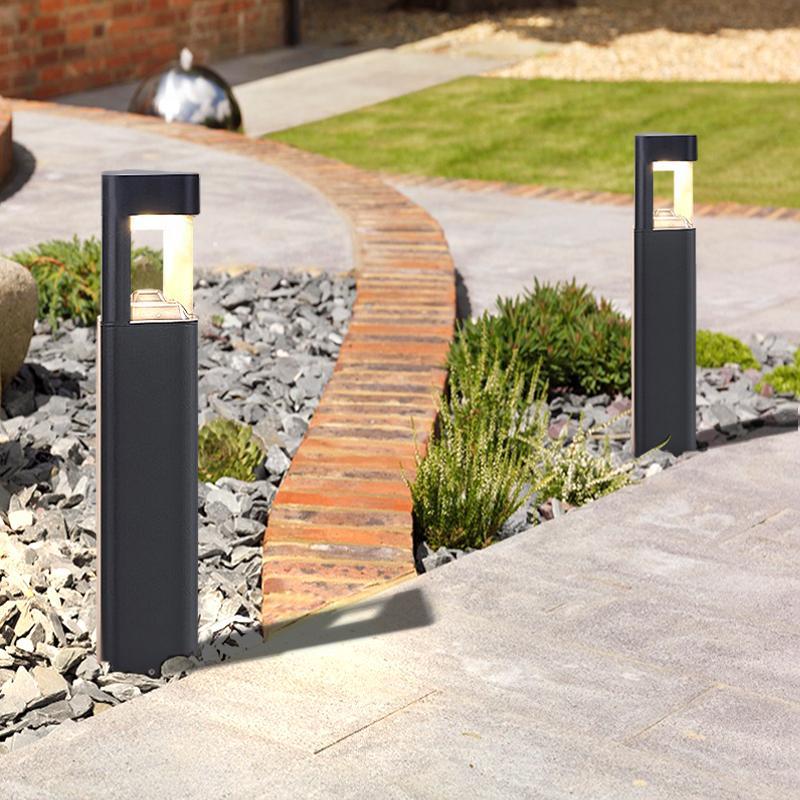 Contemporary Waterproof Black Aluminum LED Pathway Lights – Outdoor Landscape Lighting