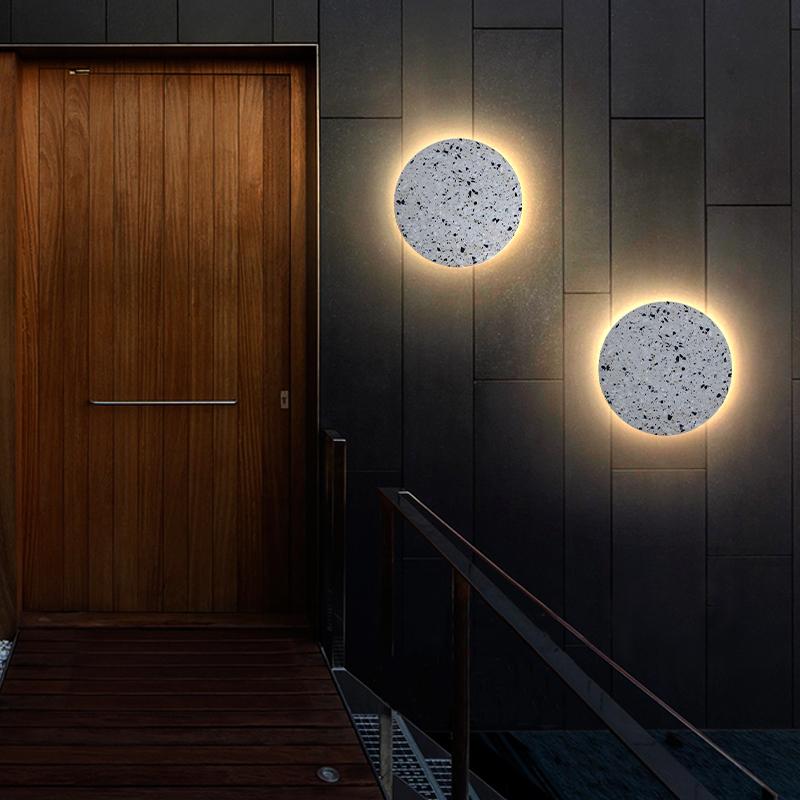 Terrazzo Minimalist LED Outdoor Wall Light Waterproof