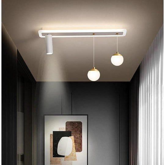 Modern Blending Flush Mount and Pendant LED Ceiling Light – Kitchen Island