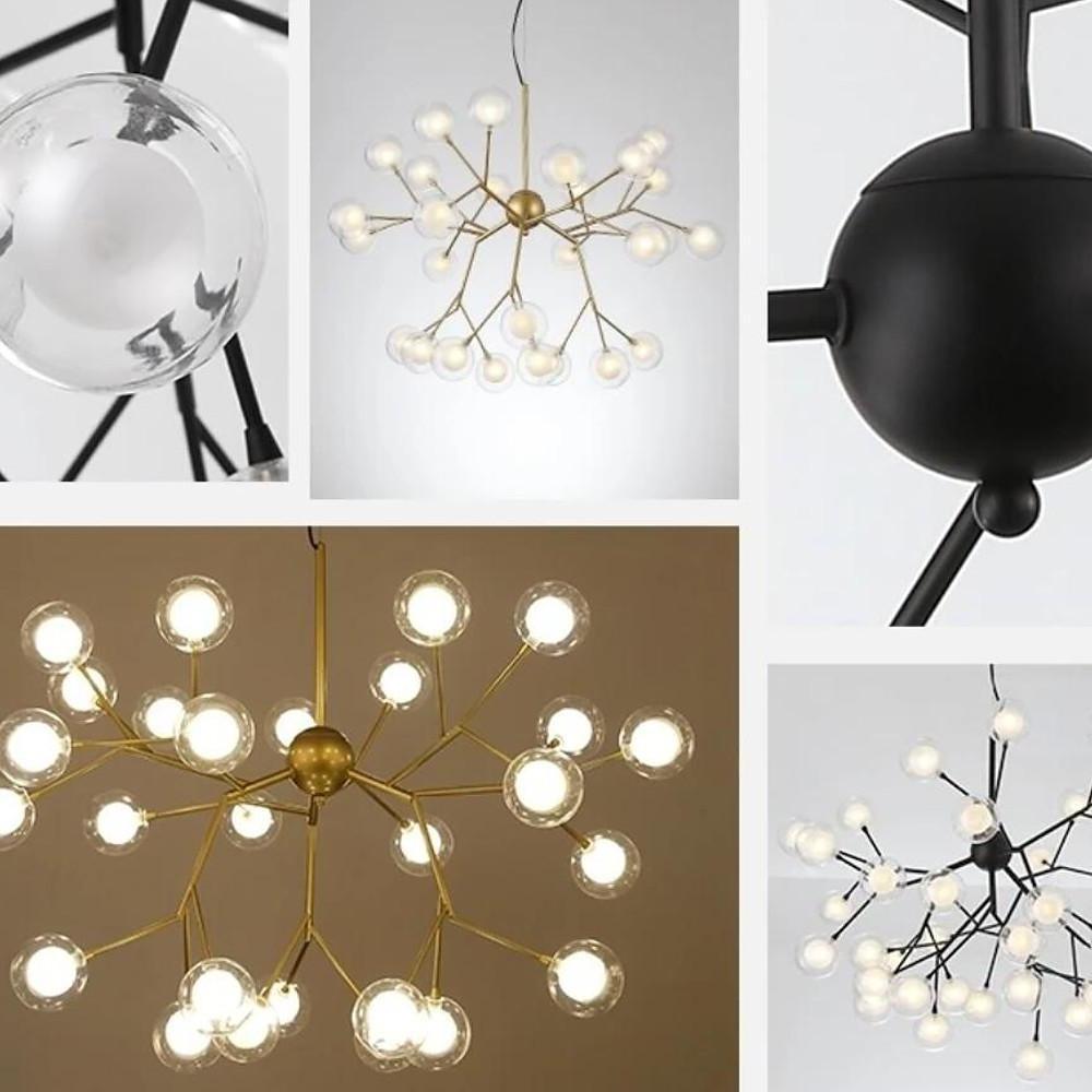 Artistic Branches Glass LED Modern Chandelier