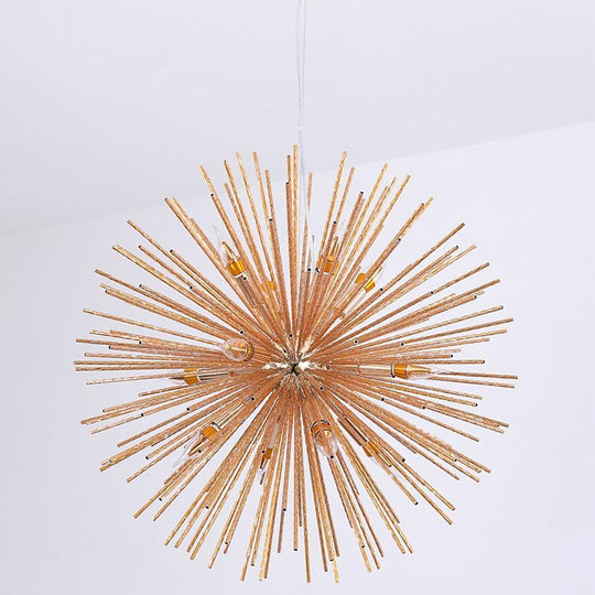 Unique Globe Design LED Electroplated Metal Pendant Light