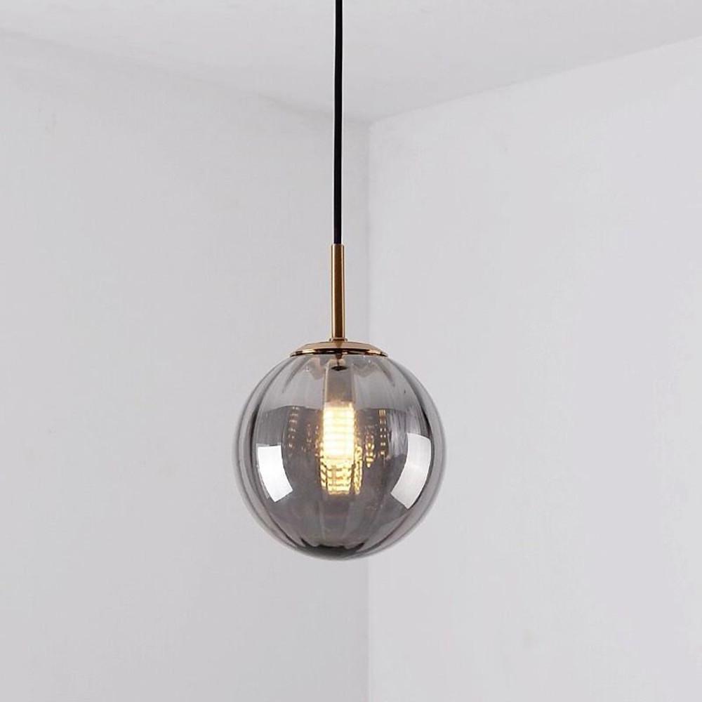 Ball-Shaped Electroplated Glass LED Modern Pendant Light