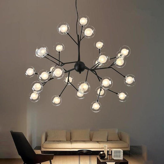 Artistic Branches Glass LED Modern Chandelier