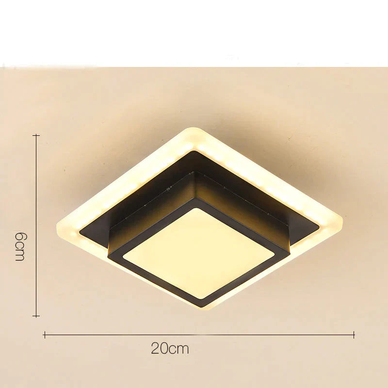 Kathleen Modern Acrylic LED Ceiling Light – Ultra-Thin Flush Mount Lamp for Home & Office