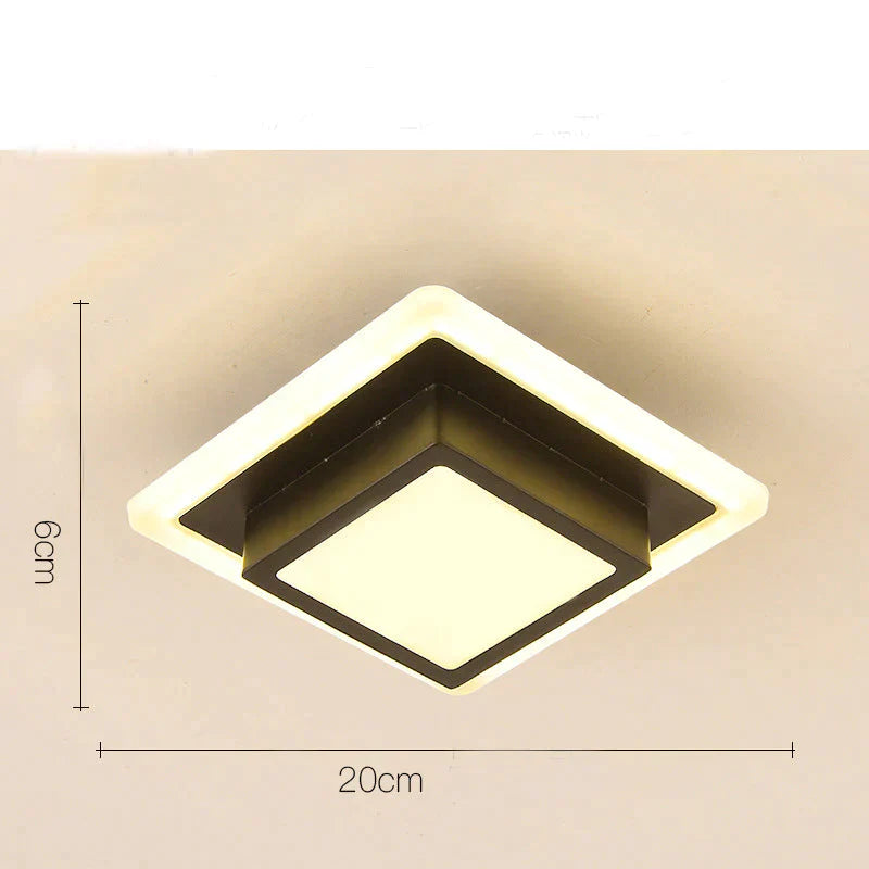 Kathleen Modern Acrylic LED Ceiling Light – Ultra-Thin Flush Mount Lamp for Home & Office