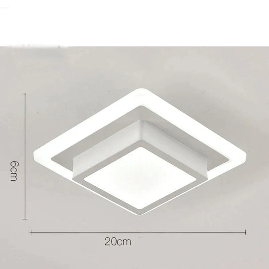 Kathleen Modern Acrylic LED Ceiling Light – Ultra-Thin Flush Mount Lamp for Home & Office