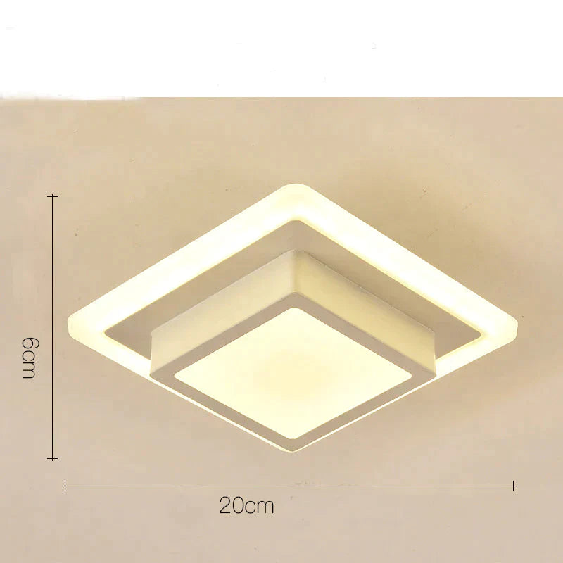 Kathleen Modern Acrylic LED Ceiling Light – Ultra-Thin Flush Mount Lamp for Home & Office