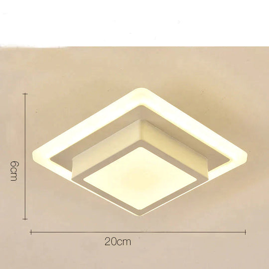 Kathleen Modern Acrylic LED Ceiling Light – Ultra-Thin Flush Mount Lamp for Home & Office