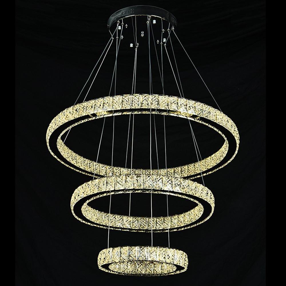 Geometrical Design Circle LED Crystal Chandelier