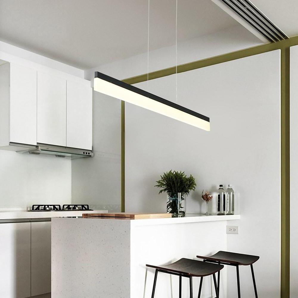 Modern Linear Aluminum Acrylic LED Pendant Light