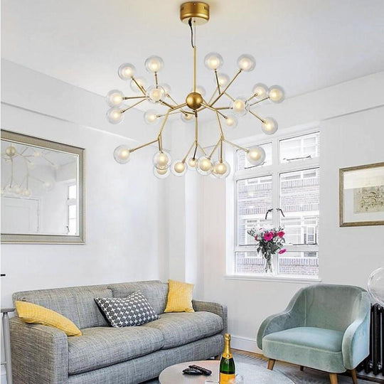 Artistic Branches Glass LED Modern Chandelier