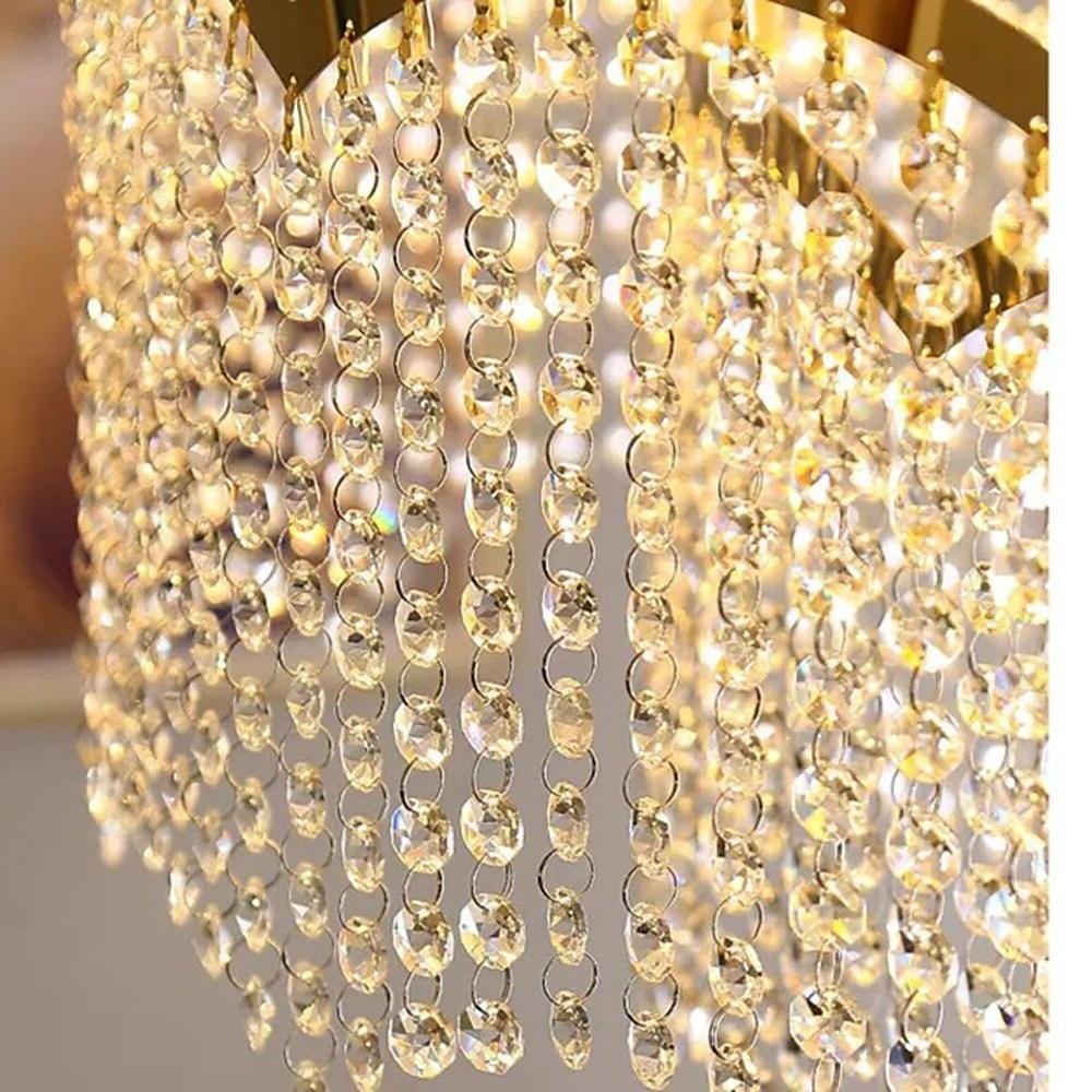 Lantern Design Electroplated Crystal LED Modern Chandelier