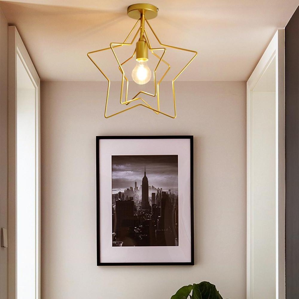 Multiple Metal Star LED Modern Pendant Lighting