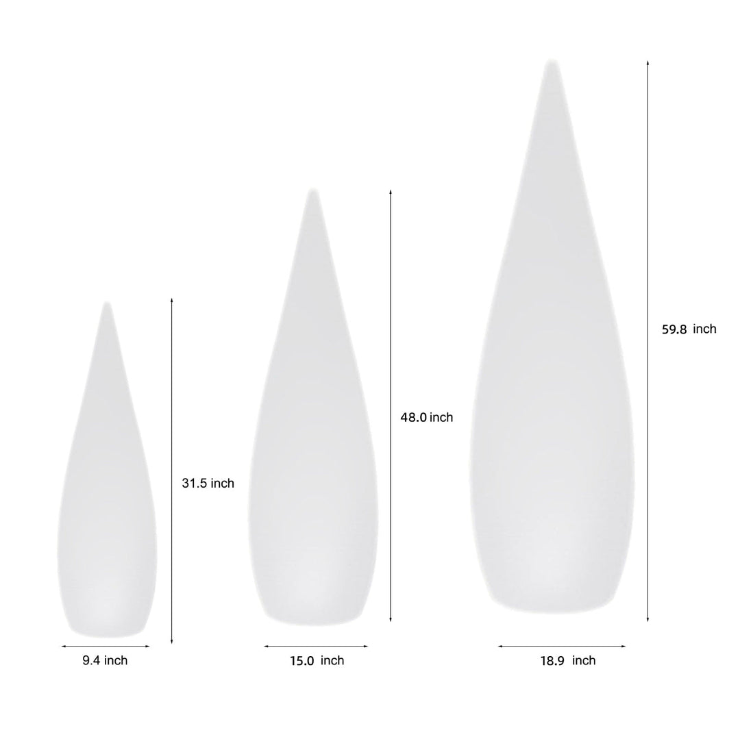 Three-Way Powered Water Drop LED Floor Lamp for Indoor & Outdoor