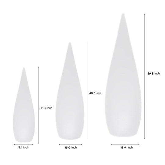 Three-Way Powered Water Drop LED Floor Lamp for Indoor & Outdoor