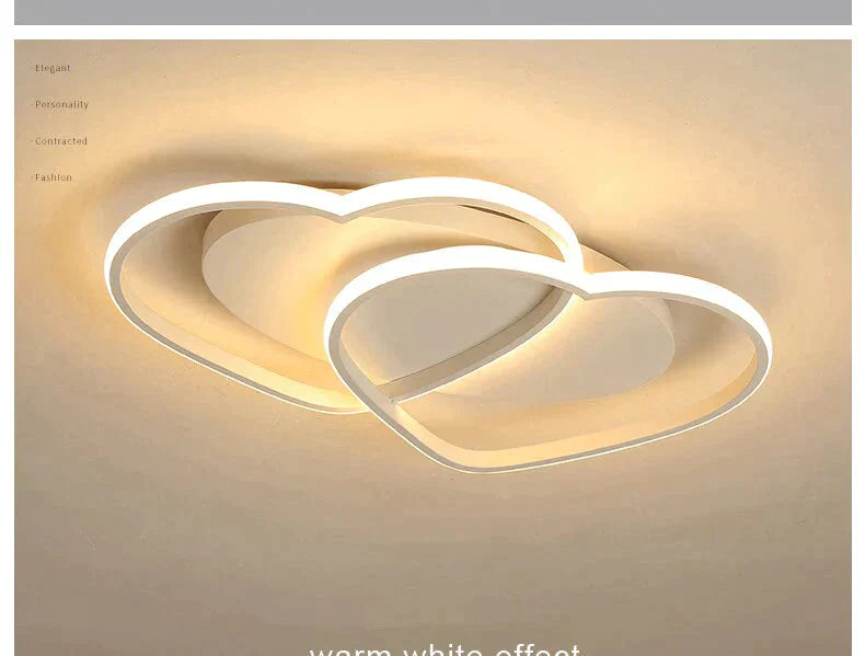 Led Chandelier Ceiling Lamp Modern Lighting Plafondlamp Heart-shaped Light For Living Room Kidsroom Restaurant Bathroom