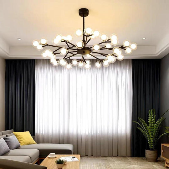 45 Lights LED Cluster Design Glass Modern Chandelier