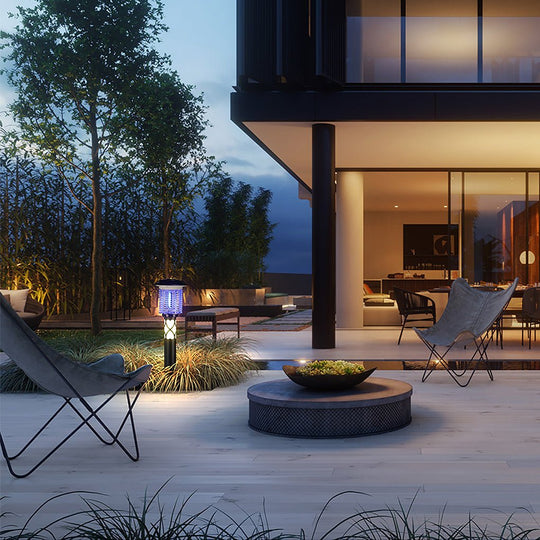 Dual Function Solar LED Mosquito Lamp Outdoor Waterproof Light