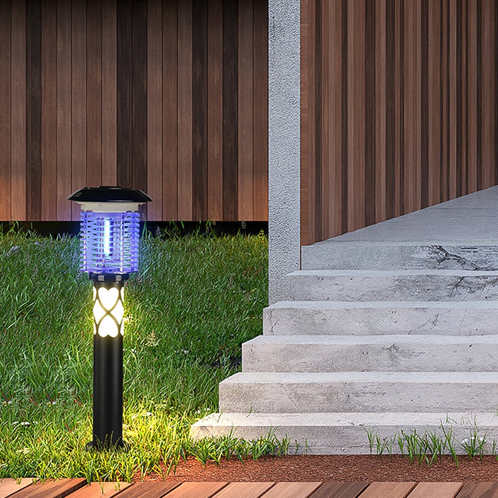 Dual Function Solar LED Mosquito Lamp Outdoor Waterproof Light