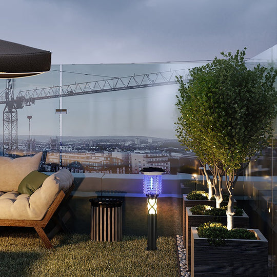 Dual Function Solar LED Mosquito Lamp Outdoor Waterproof Light