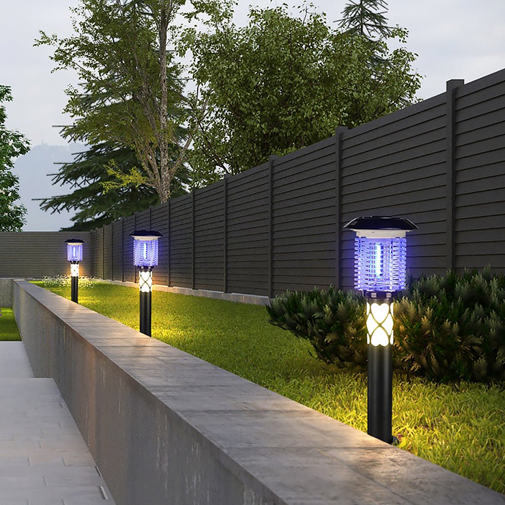 Dual Function Solar LED Mosquito Lamp Outdoor Waterproof Light