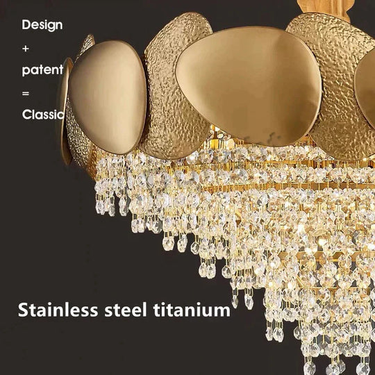 Lizzie - Crystal Luxury Tassels LED Ceiling Chandelier No
