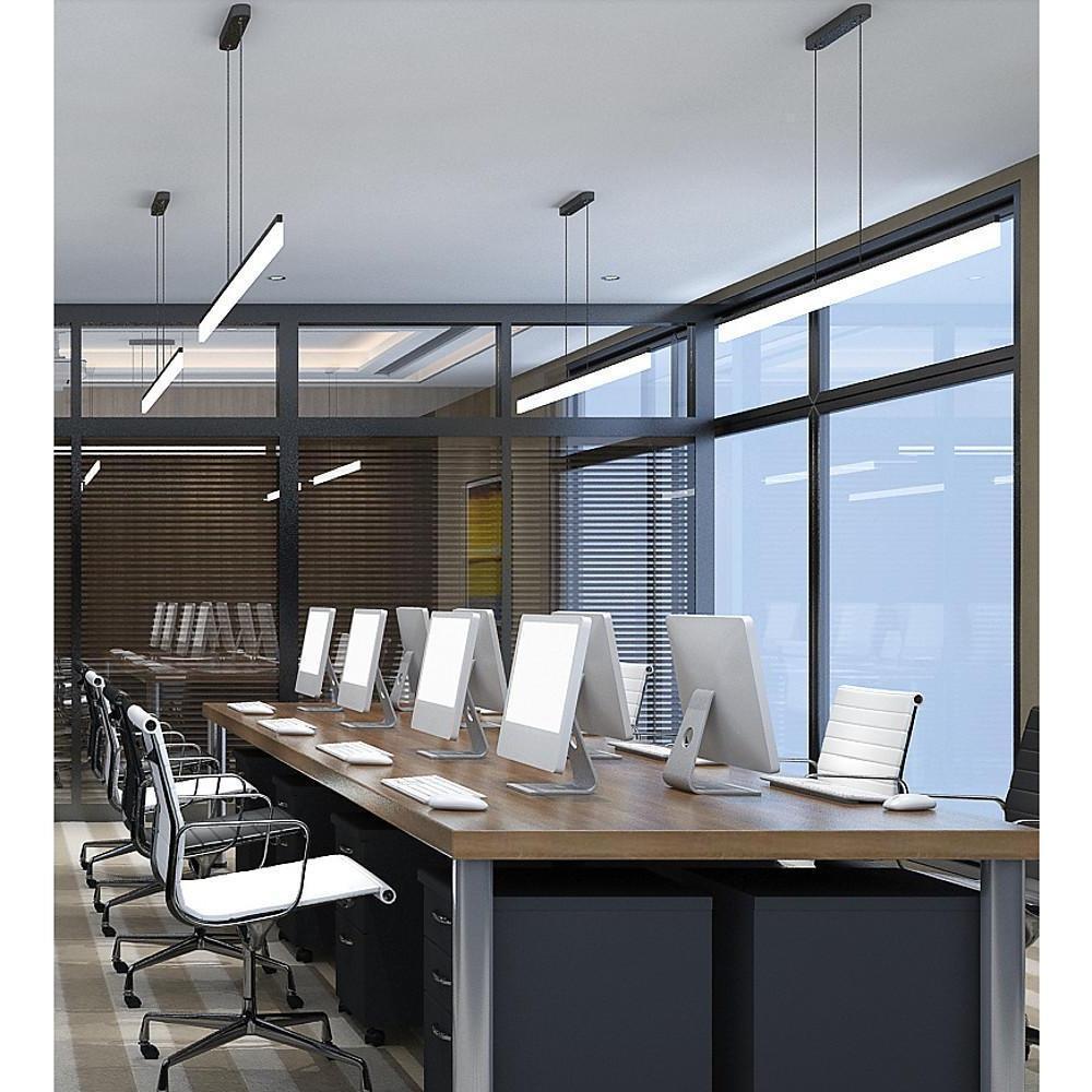 Modern Linear Aluminum Acrylic LED Pendant Light