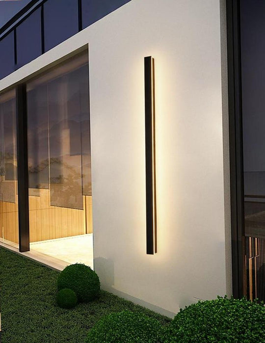 Long LED Linear Lights Dimmable RGB Black Minimalist Wall Lights