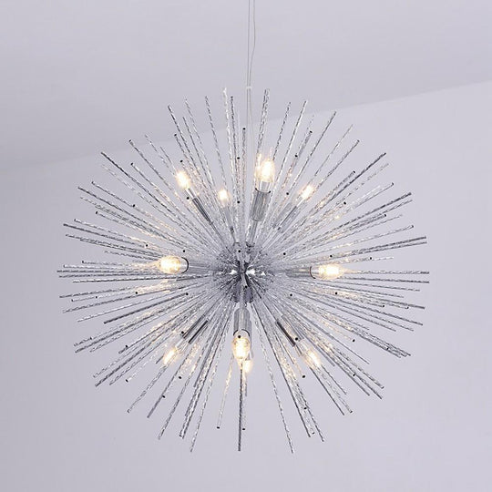 Unique Globe Design LED Electroplated Metal Pendant Light
