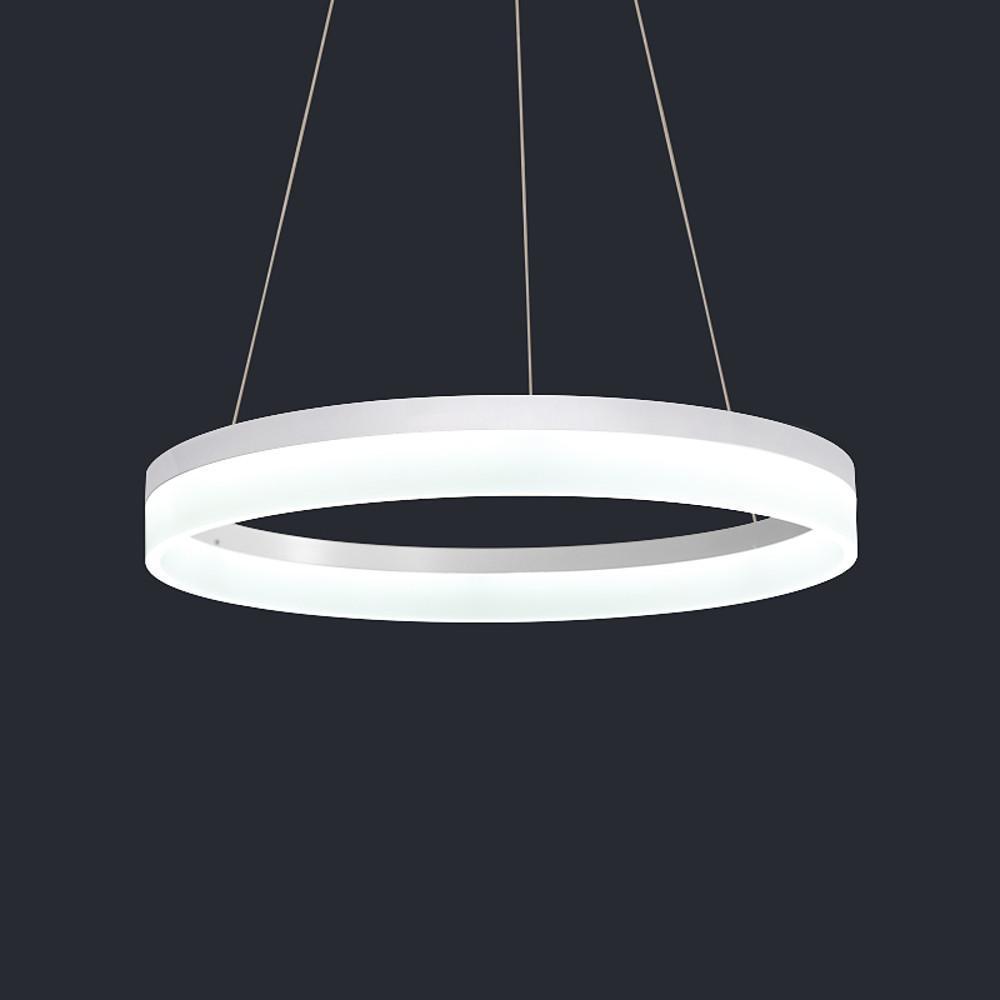 Thick Circle Modern Acrylic LED Pendant Light for Kitchen and Dining Room
