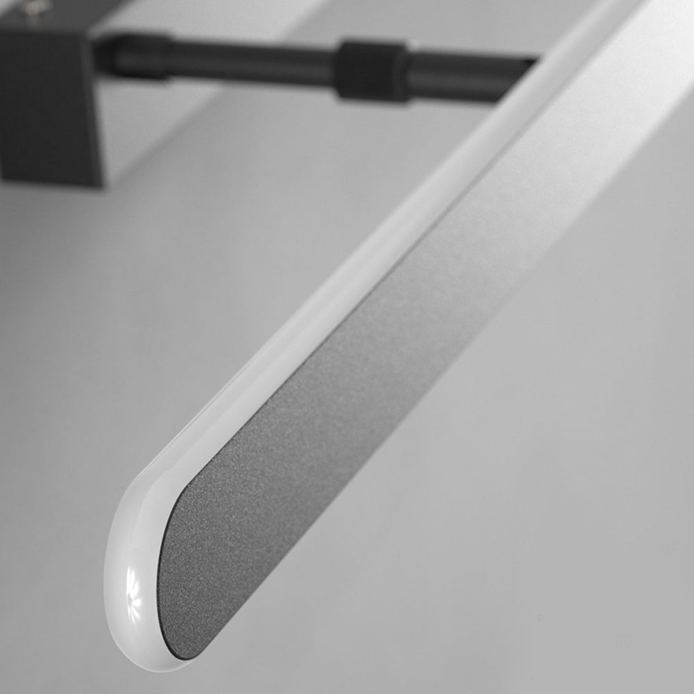 Minimalist Matte Black LED Bathroom Vanity Light Bar – Acrylic Surround