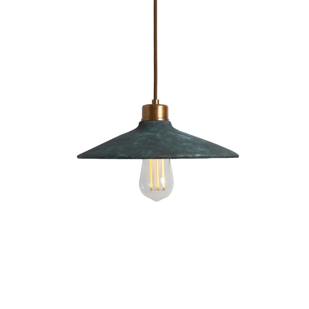 Alexa Ceramic Pendant Light 28cm, Blue Earth