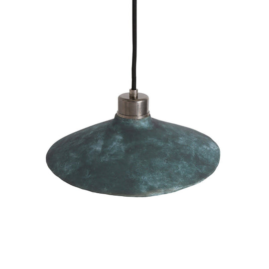 Alexa Ceramic Pendant Light 28cm, Blue Earth