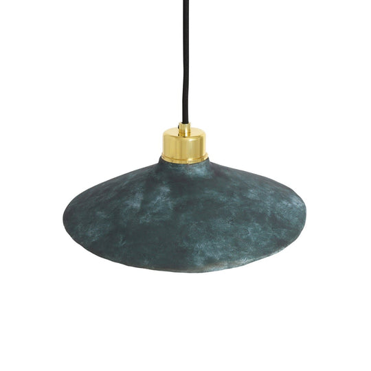 Alexa Ceramic Pendant Light 28cm, Blue Earth