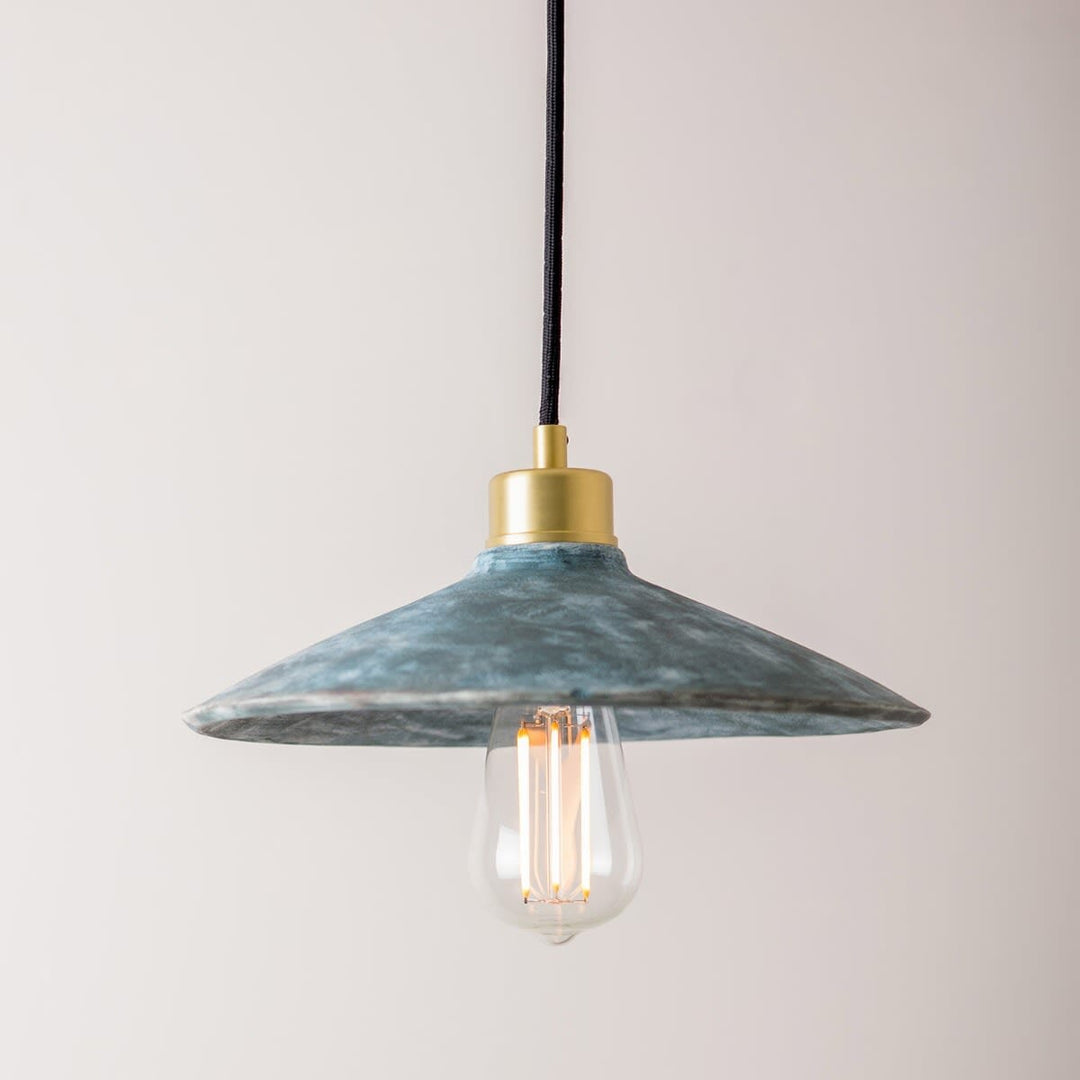 Alexa Ceramic Pendant Light 28cm, Blue Earth