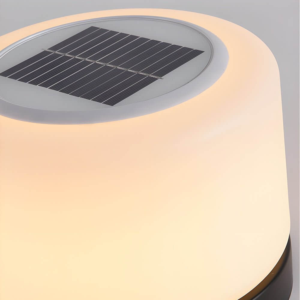 Modern Cylindrical LED Post Lamp with 360° Illumination