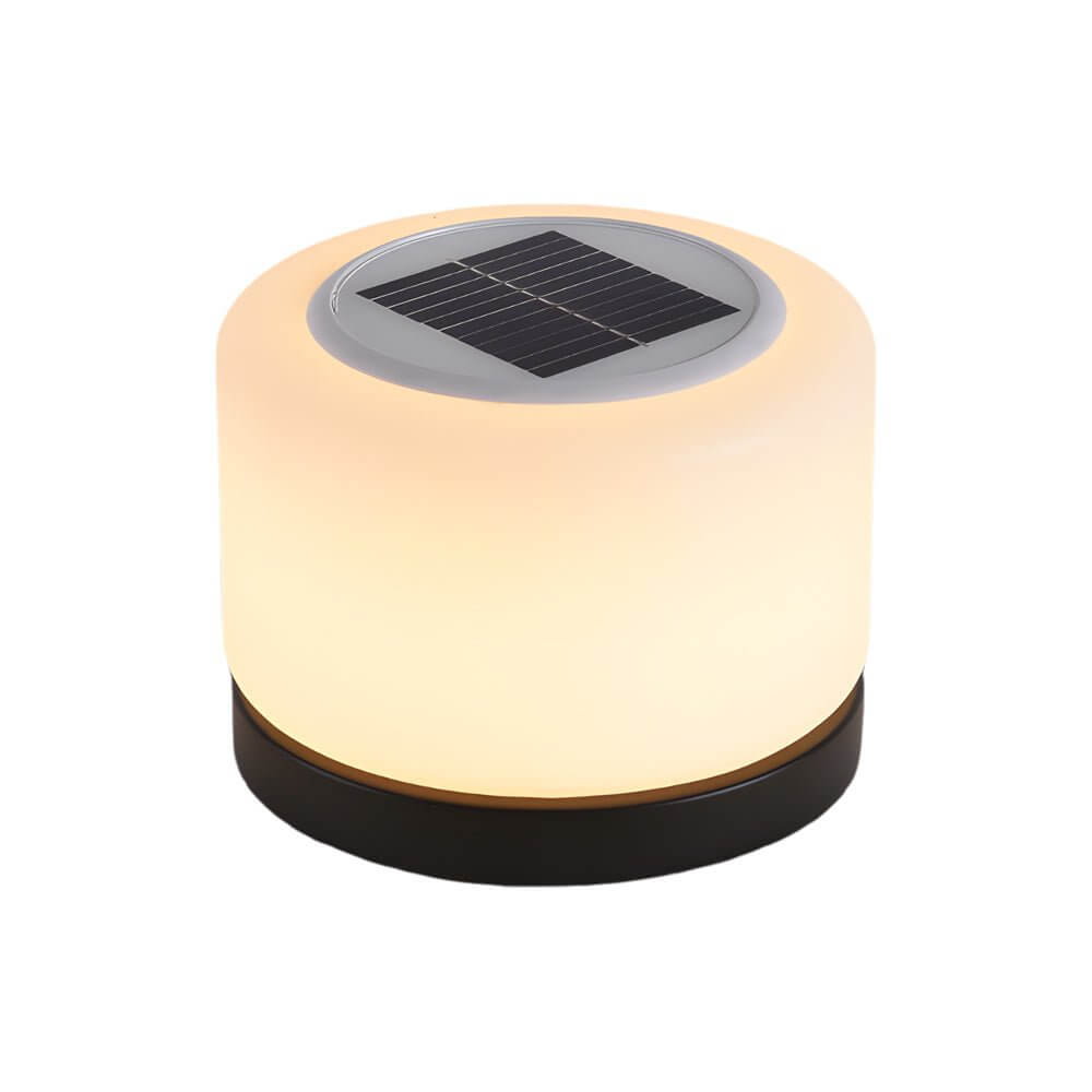 Modern Cylindrical LED Post Lamp with 360° Illumination