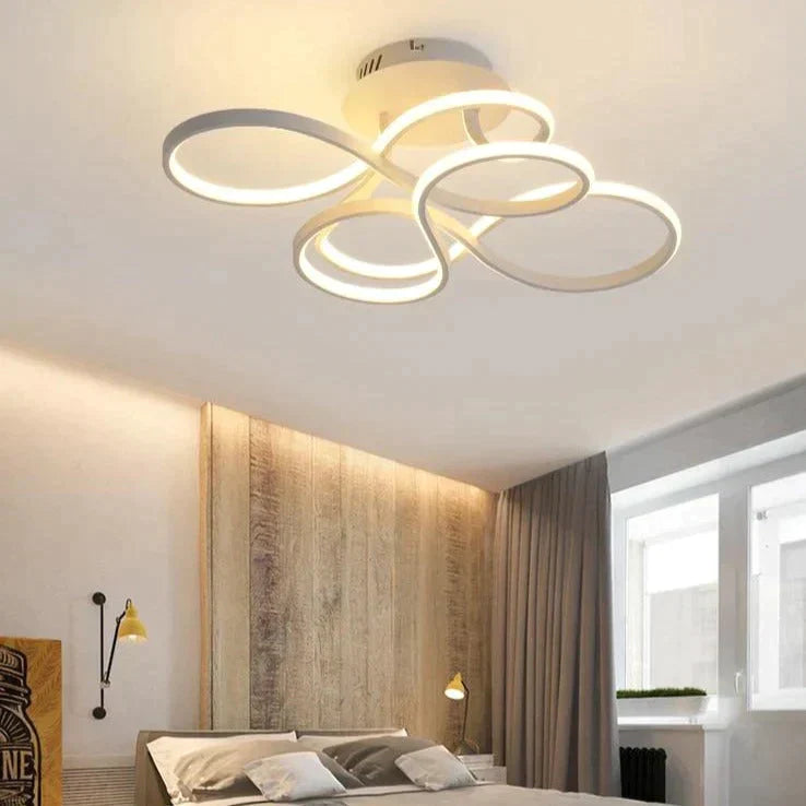 Modern Ceiling Lights White/Gold/Coffee Color LED Lamp For Living Room Bed Room Study Room Surface Mounted Lamps Remote Control