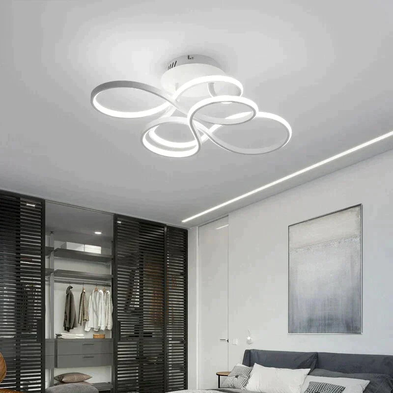Modern Ceiling Lights White/Gold/Coffee Color LED Lamp For Living Room Bed Room Study Room Surface Mounted Lamps Remote Control