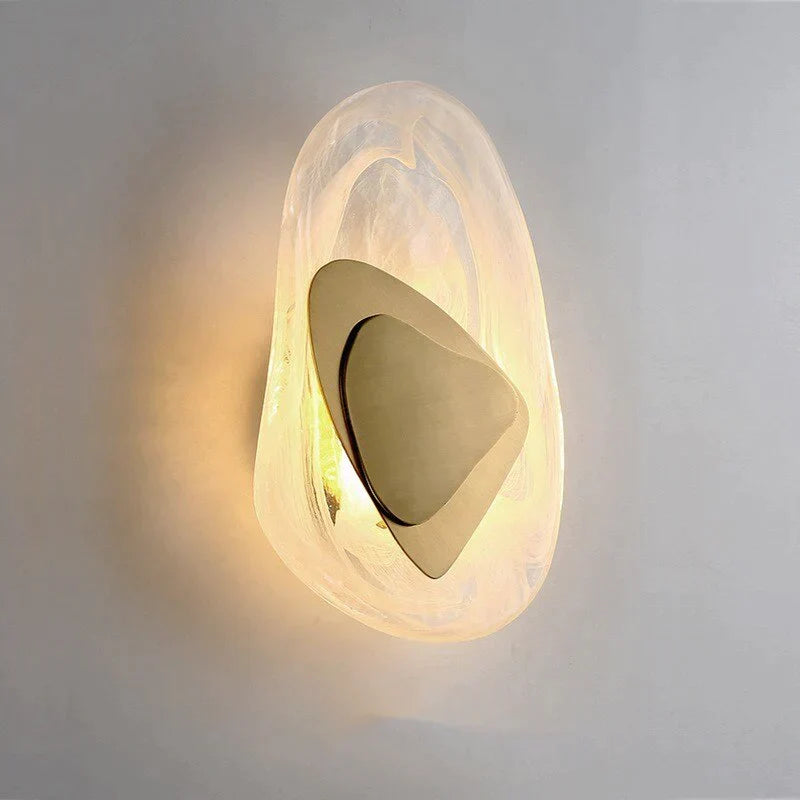 Modern Creative Minimalist Glass Wall Lamp for Study Room Bedroom Bedside Lighting