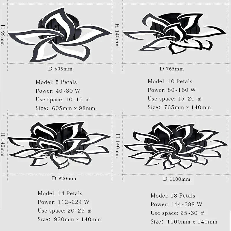 Modern Fashion Designer Black Led Ceiling Light Art Deco Suspended Lamp For Kitchen Living Room Loft Bedroom Home Fxture