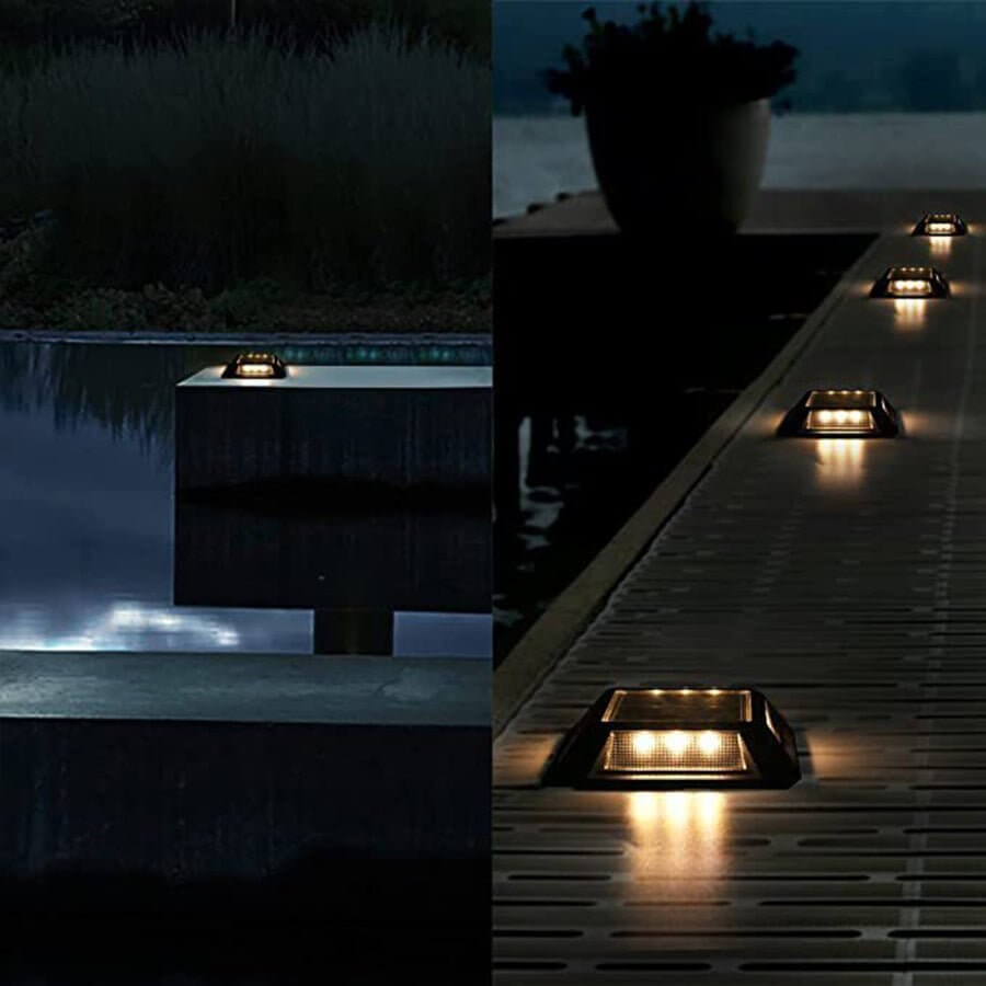 Heavy-Duty Solar LED Deck Lights Waterproof