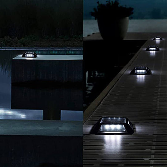 Heavy-Duty Solar LED Deck Lights Waterproof