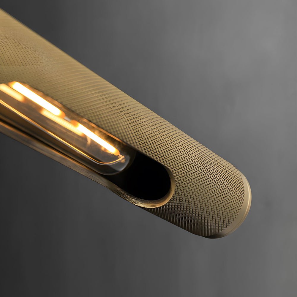 Modern Knurled Texture LED Bathroom Vanity Light with Swiveling Head