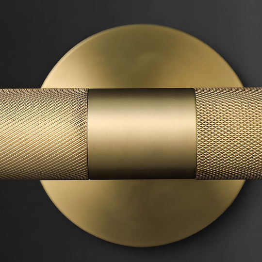 Modern Knurled Texture LED Bathroom Vanity Light with Swiveling Head