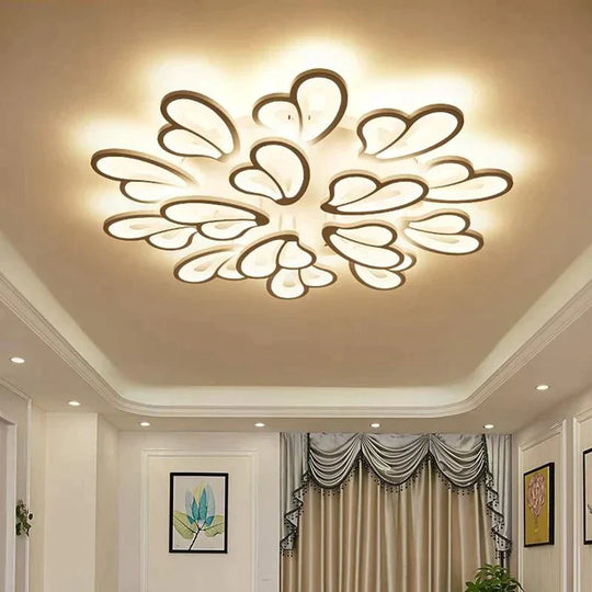 Modern Led Ceiling Light Butterfly Lamp Shape With Remote Control Acrylic Lights For Living Room Bedroom Home Lighting
