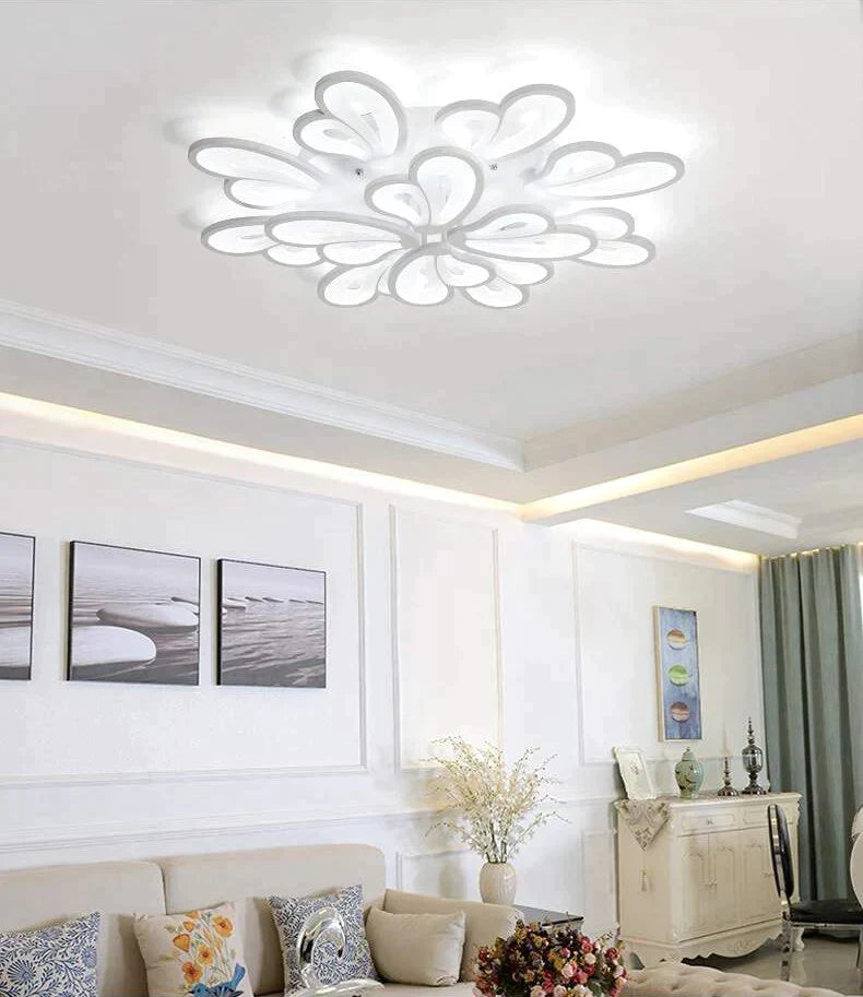 Modern Led Ceiling Light Butterfly Lamp Shape With Remote Control Acrylic Lights For Living Room Bedroom Home Lighting