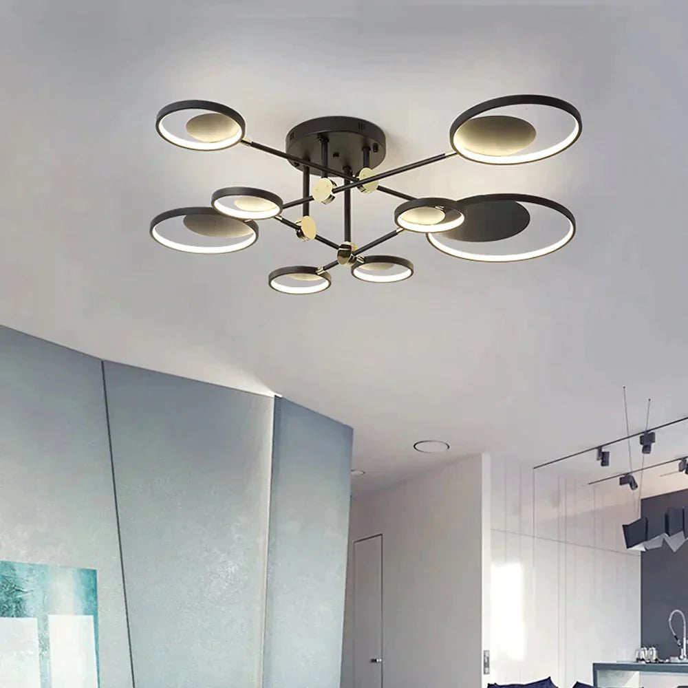 Modern LED Ceiling Light Living Room Lighting Fixture Bedroom Kitchen Surface Mount Ceiling Lamp Remote Control